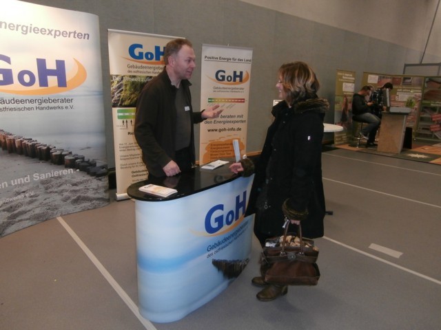 GoH mit Messestand beim Energieforum Aurich am 1.02.2014